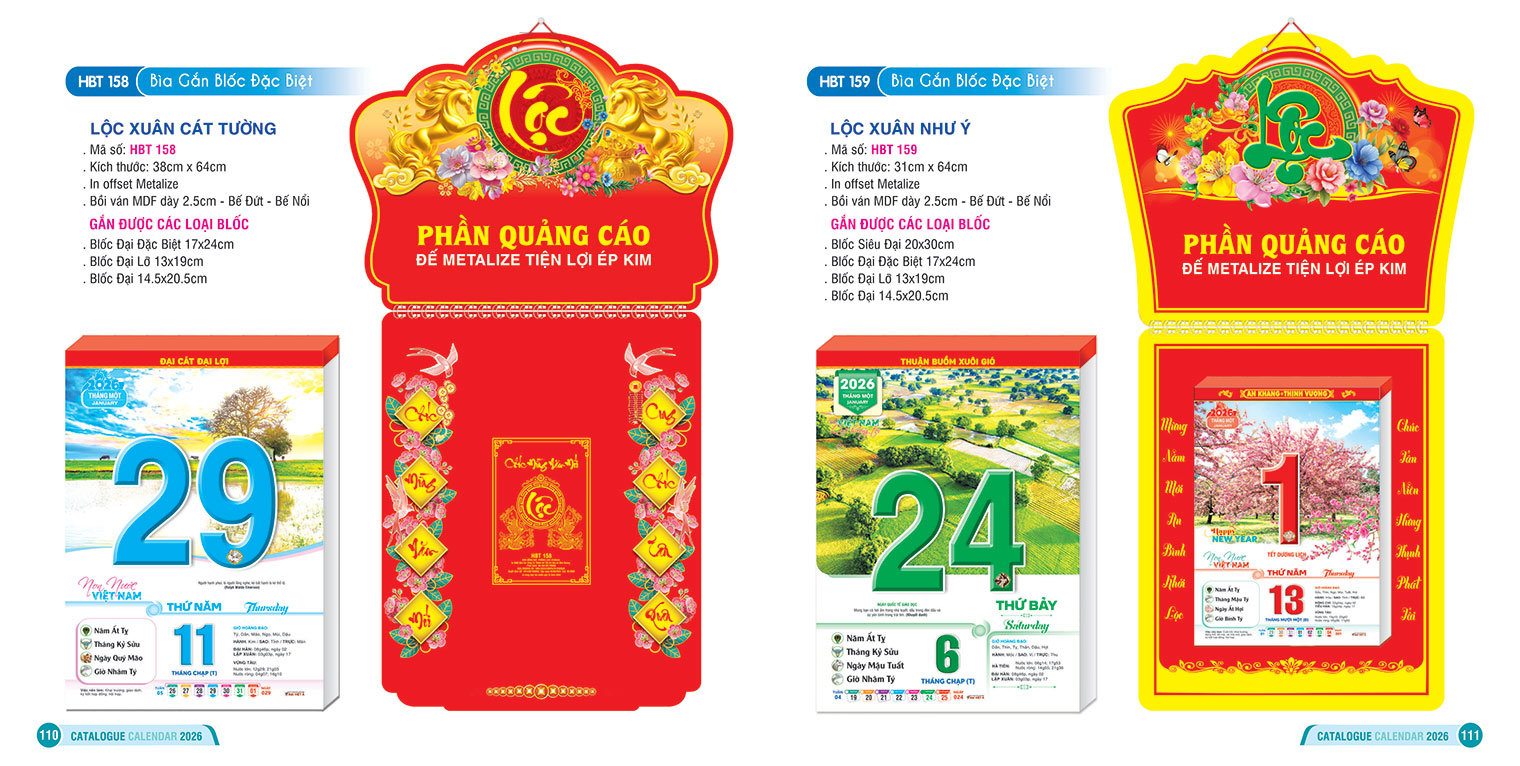 Bìa Gắn Blốc Đặc Biệt
