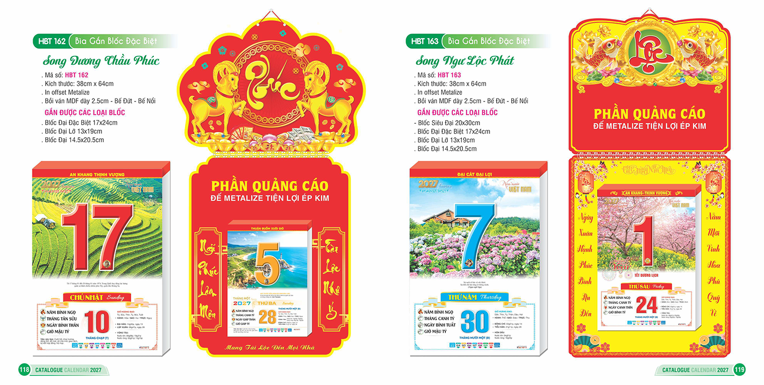 Bìa Gắn BLốc Đặc Biệt
