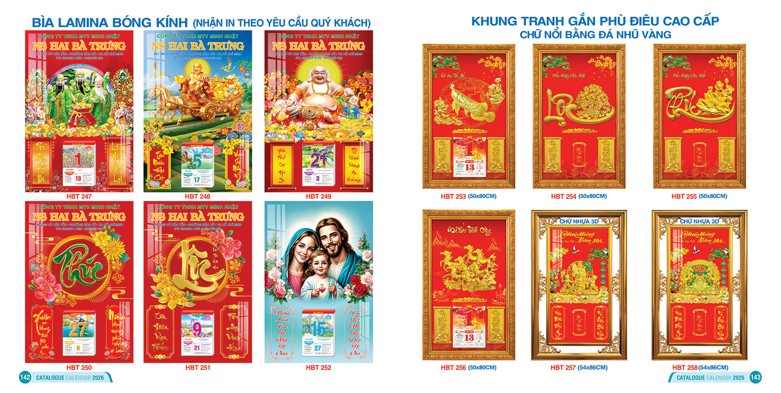 Bìa Lamina Bóng Kính - Khung Tranh Gắn Phù Điêu