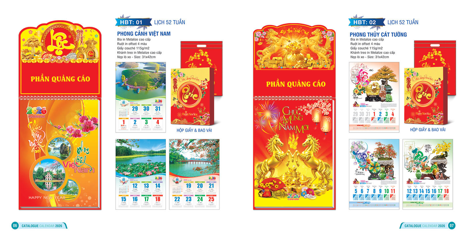 LỊCH 52 TUẦN