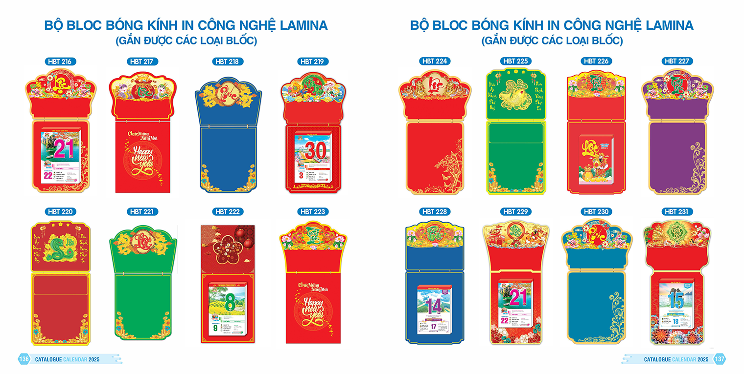 BỘ BLOC BÓNG KÍNH IN CÔNG NGHỆ LAMINA